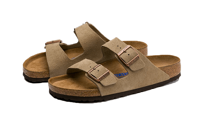 Birkenstock Arizona Suede Leather Soft Footbed Taupe - 0951301/0951303